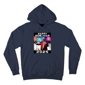 Happy New Year 2025 Boy Girl Funny Trump Hoodie