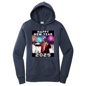 Happy New Year 2025 Boy Girl Funny Trump Women's Pullover Hoodie