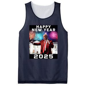 Happy New Year 2025 Boy Girl Funny Trump Mesh Reversible Basketball Jersey Tank