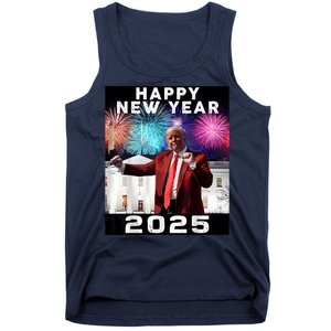 Happy New Year 2025 Boy Girl Funny Trump Tank Top