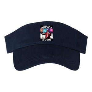 Happy New Year 2025 Boy Girl Funny Trump Valucap Bio-Washed Visor