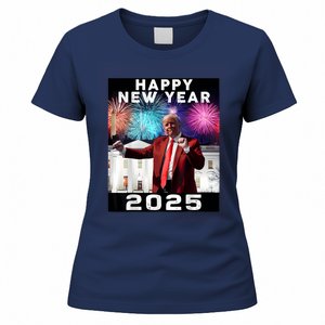 Happy New Year 2025 Boy Girl Funny Trump Women's T-Shirt