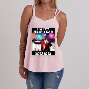 Happy New Year 2025 Boy Girl Funny Trump Women's Strappy Tank