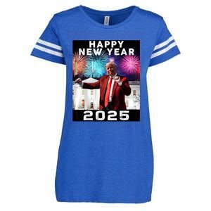 Happy New Year 2025 Boy Girl Funny Trump Enza Ladies Jersey Football T-Shirt