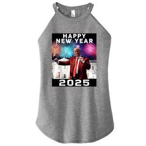 Happy New Year 2025 Boy Girl Funny Trump Women's Perfect Tri Rocker Tank