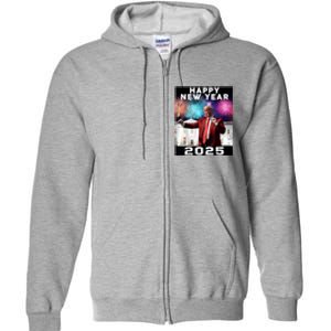 Happy New Year 2025 Boy Girl Funny Trump Full Zip Hoodie