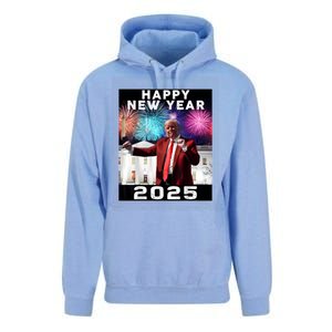 Happy New Year 2025 Boy Girl Funny Trump Unisex Surf Hoodie