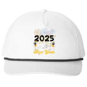 Happy New Year Party 2025 Ballon Family Matching Women Snapback Five-Panel Rope Hat