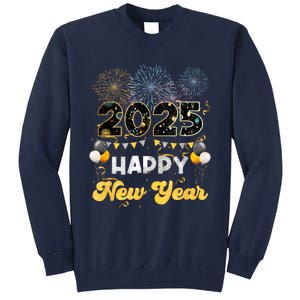 Happy New Year Party 2025 Ballon Family Matching Women Tall Sweatshirt