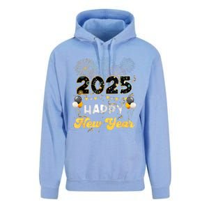 Happy New Year Party 2025 Ballon Family Matching Women Unisex Surf Hoodie