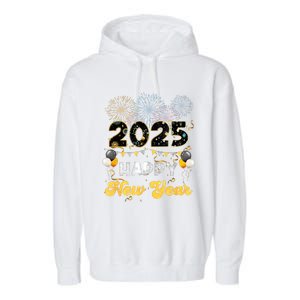 Happy New Year Party 2025 Ballon Family Matching Women Garment-Dyed Fleece Hoodie