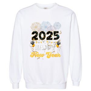 Happy New Year Party 2025 Ballon Family Matching Women Garment-Dyed Sweatshirt