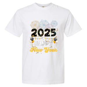 Happy New Year Party 2025 Ballon Family Matching Women Garment-Dyed Heavyweight T-Shirt