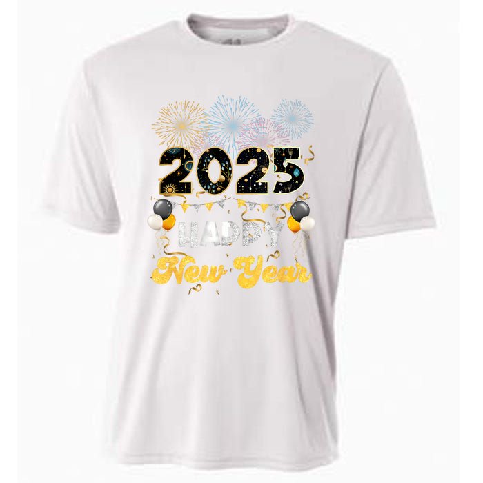 Happy New Year Party 2025 Ballon Family Matching Women Cooling Performance Crew T-Shirt