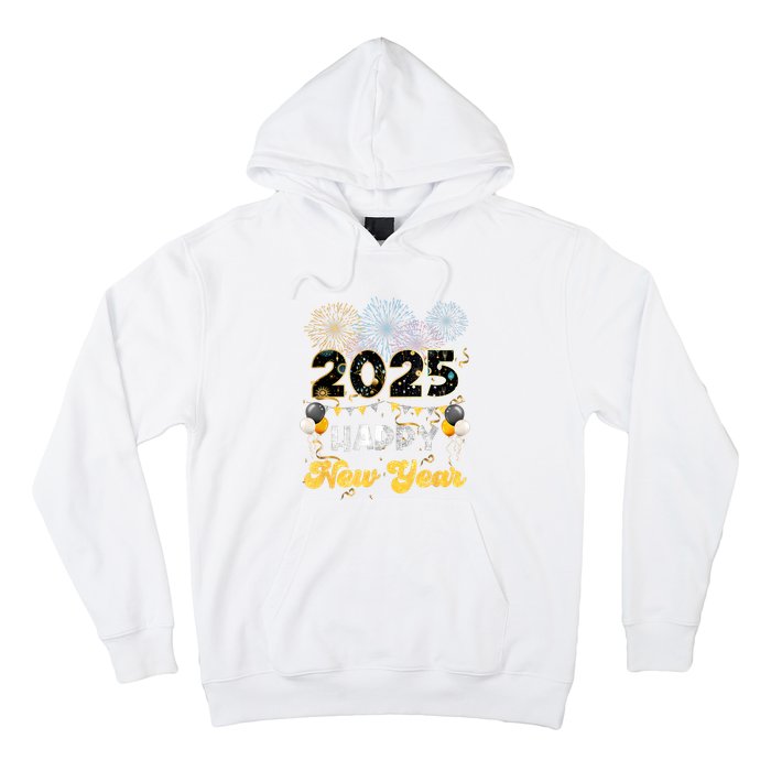 Happy New Year Party 2025 Ballon Family Matching Women Hoodie