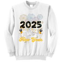 Happy New Year Party 2025 Ballon Family Matching Women Sweatshirt