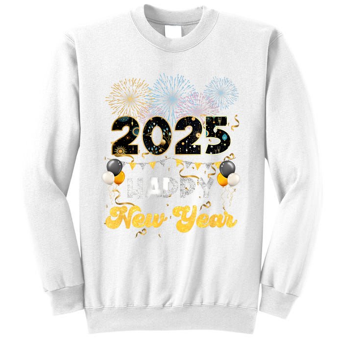 Happy New Year Party 2025 Ballon Family Matching Women Sweatshirt