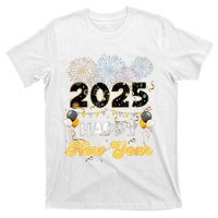 Happy New Year Party 2025 Ballon Family Matching Women T-Shirt