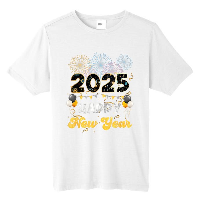 Happy New Year Party 2025 Ballon Family Matching Women Tall Fusion ChromaSoft Performance T-Shirt