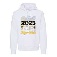 Happy New Year Party 2025 Ballon Family Matching Women Premium Hoodie