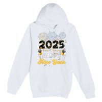 Happy New Year Party 2025 Ballon Family Matching Women Premium Pullover Hoodie