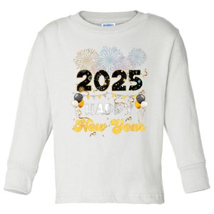 Happy New Year Party 2025 Ballon Family Matching Women Toddler Long Sleeve Shirt