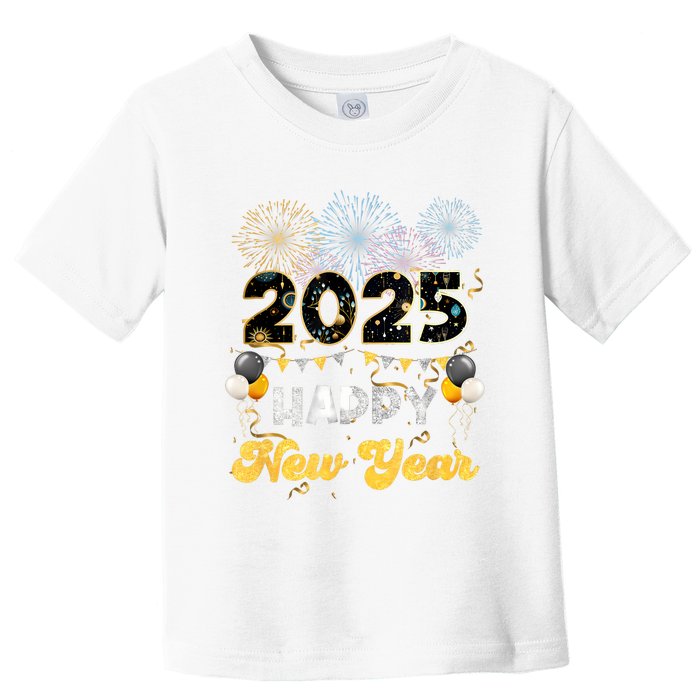 Happy New Year Party 2025 Ballon Family Matching Women Toddler T-Shirt