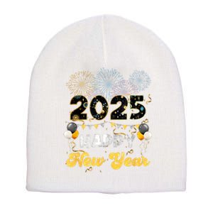 Happy New Year Party 2025 Ballon Family Matching Women Short Acrylic Beanie