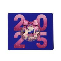 Happy New Year 2025 Disco Ball Coquette Bow Family Mousepad