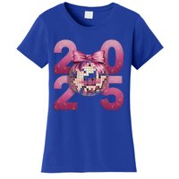 Happy New Year 2025 Disco Ball Coquette Bow Family Women's T-Shirt