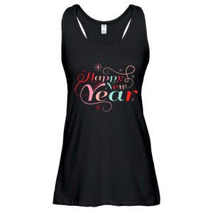 Happy New Year Party Funny New Year's Eve Groovy Ladies Essential Flowy Tank