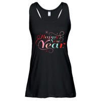 Happy New Year Party Funny New Year's Eve Groovy Ladies Essential Flowy Tank