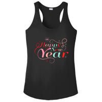 Happy New Year Party Funny New Year's Eve Groovy Ladies PosiCharge Competitor Racerback Tank