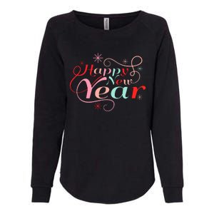 Happy New Year Party Funny New Year's Eve Groovy Womens California Wash Sweatshirt