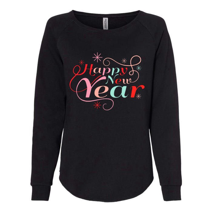 Happy New Year Party Funny New Year's Eve Groovy Womens California Wash Sweatshirt