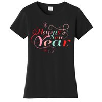 Happy New Year Party Funny New Year's Eve Groovy Women's T-Shirt