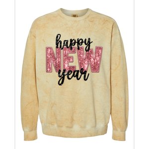 Happy New Year 2025 New YearS Eve Party Countdown Family Colorblast Crewneck Sweatshirt