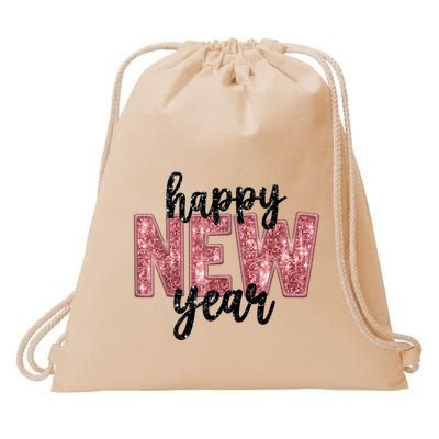 Happy New Year 2025 New YearS Eve Party Countdown Family Drawstring Bag