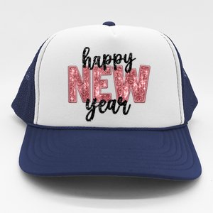 Happy New Year 2025 New YearS Eve Party Countdown Family Trucker Hat