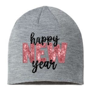 Happy New Year 2025 New YearS Eve Party Countdown Family Sustainable Beanie