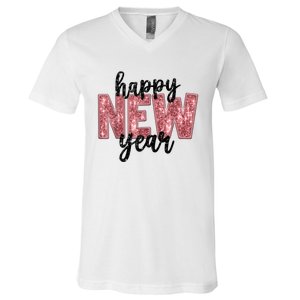 Happy New Year 2025 New YearS Eve Party Countdown Family V-Neck T-Shirt