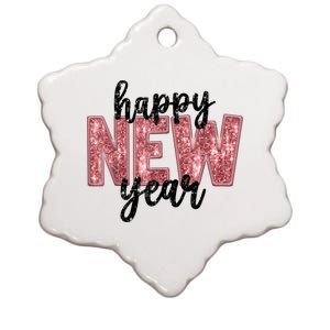 Happy New Year 2025 New YearS Eve Party Countdown Family Ceramic Star Ornament