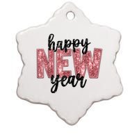 Happy New Year 2025 New YearS Eve Party Countdown Family Ceramic Star Ornament