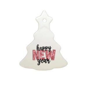 Happy New Year 2025 New YearS Eve Party Countdown Family Ceramic Tree Ornament