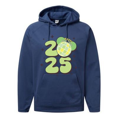 Happy New Year 2025 Holiday New Year Eve Performance Fleece Hoodie