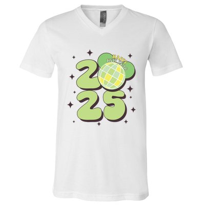 Happy New Year 2025 Holiday New Year Eve V-Neck T-Shirt