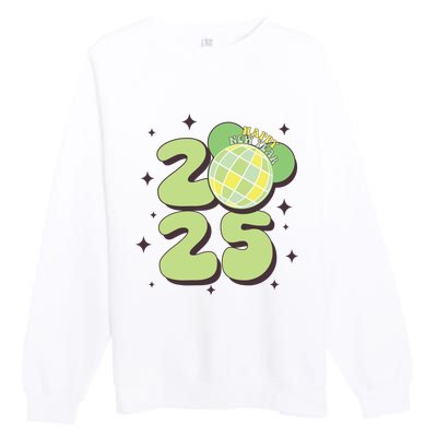 Happy New Year 2025 Holiday New Year Eve Premium Crewneck Sweatshirt