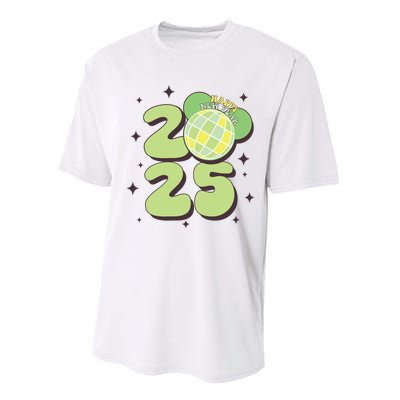 Happy New Year 2025 Holiday New Year Eve Performance Sprint T-Shirt