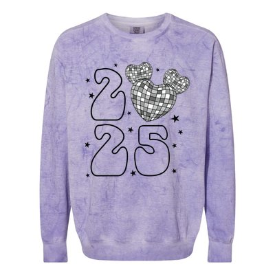 Happy New Year 2025 Holiday New Year Eve Colorblast Crewneck Sweatshirt