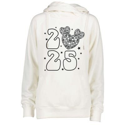 Happy New Year 2025 Holiday New Year Eve Womens Funnel Neck Pullover Hood